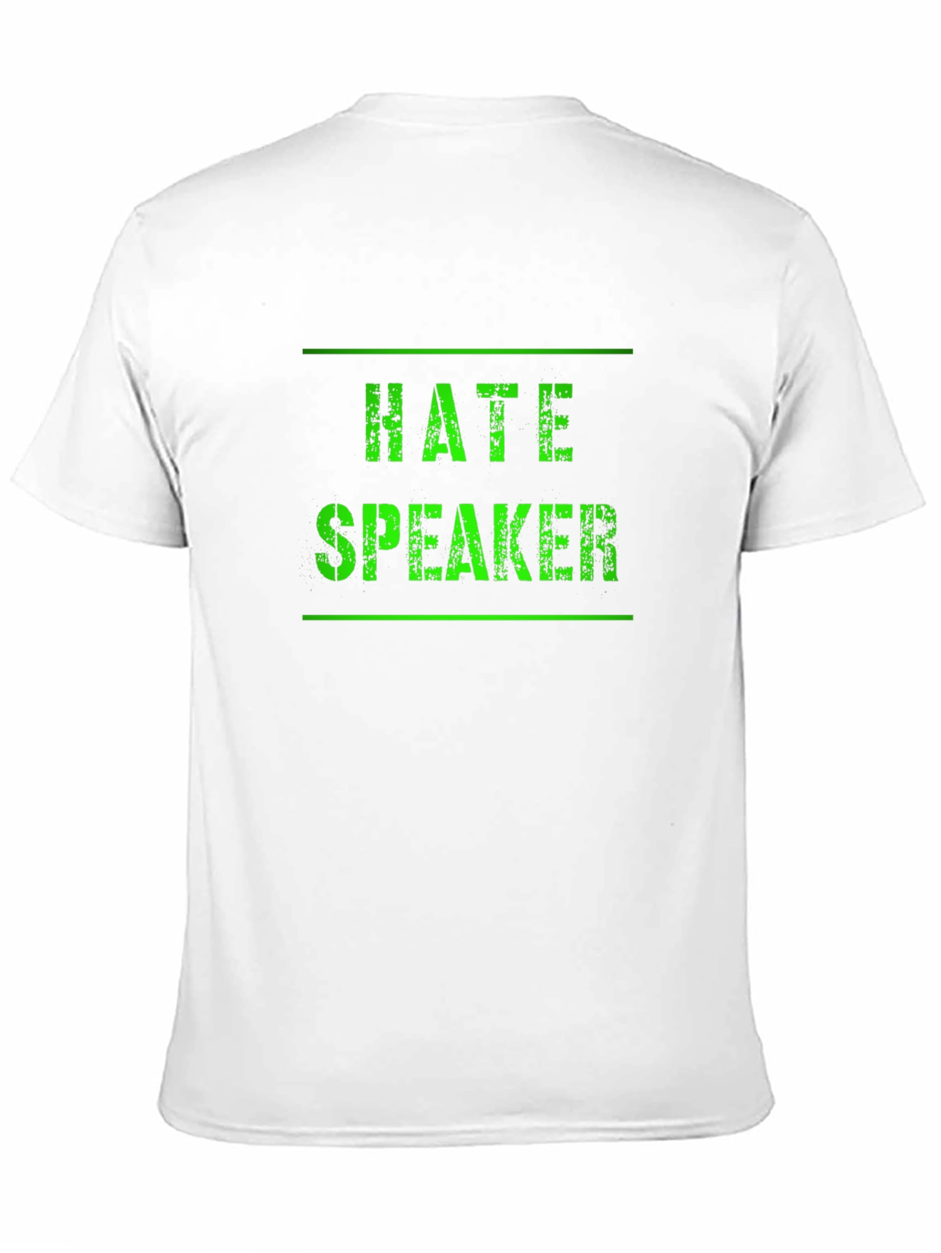 Hate Speaker Graphic Tee - Black Cotton T-Shirt