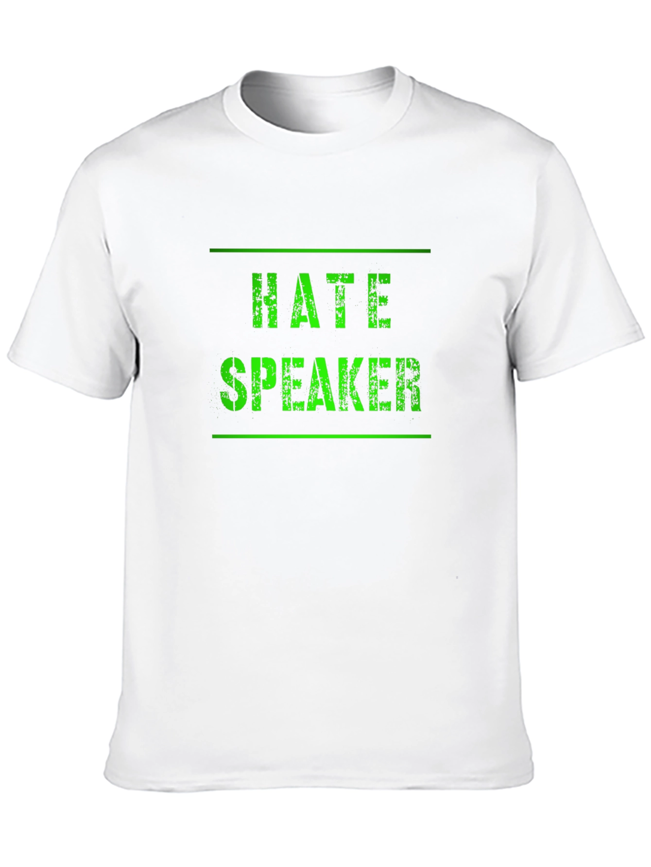 Hate Speaker Graphic Tee - Black Cotton T-Shirt