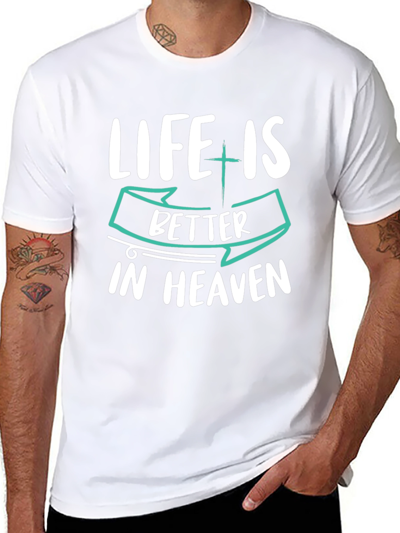 Life is Better in Heaven Graphic T-Shirt