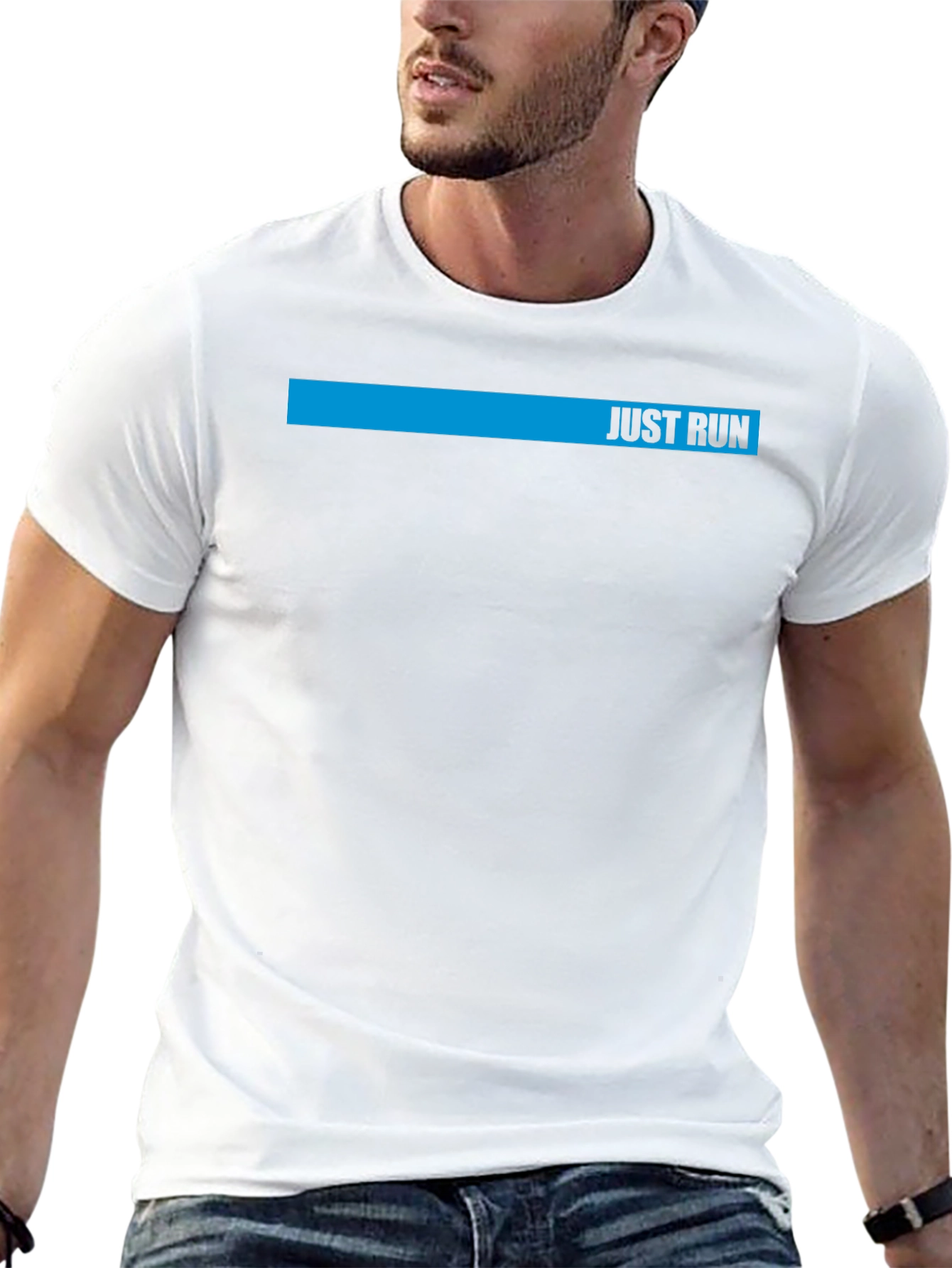 Just Run Graphic Tee - Mens Activewear