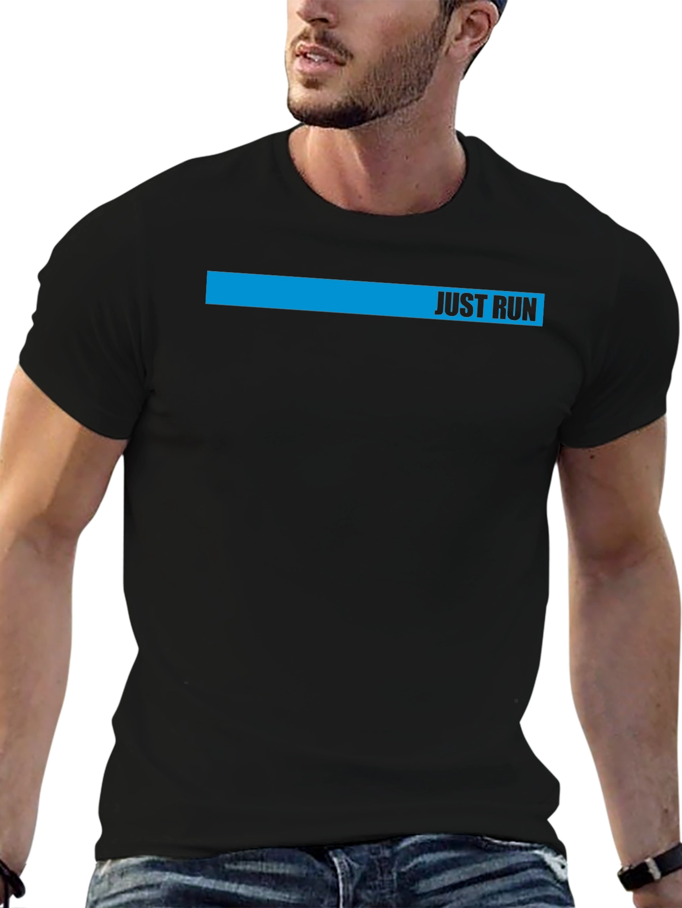 Just Run Graphic Tee - Mens Activewear