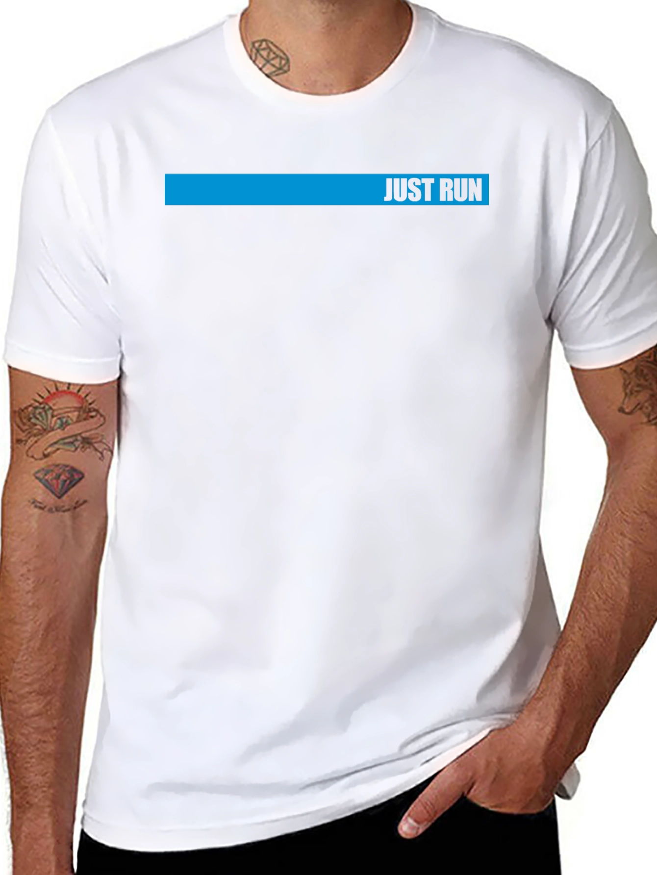 Just Run Graphic Tee - Mens Activewear