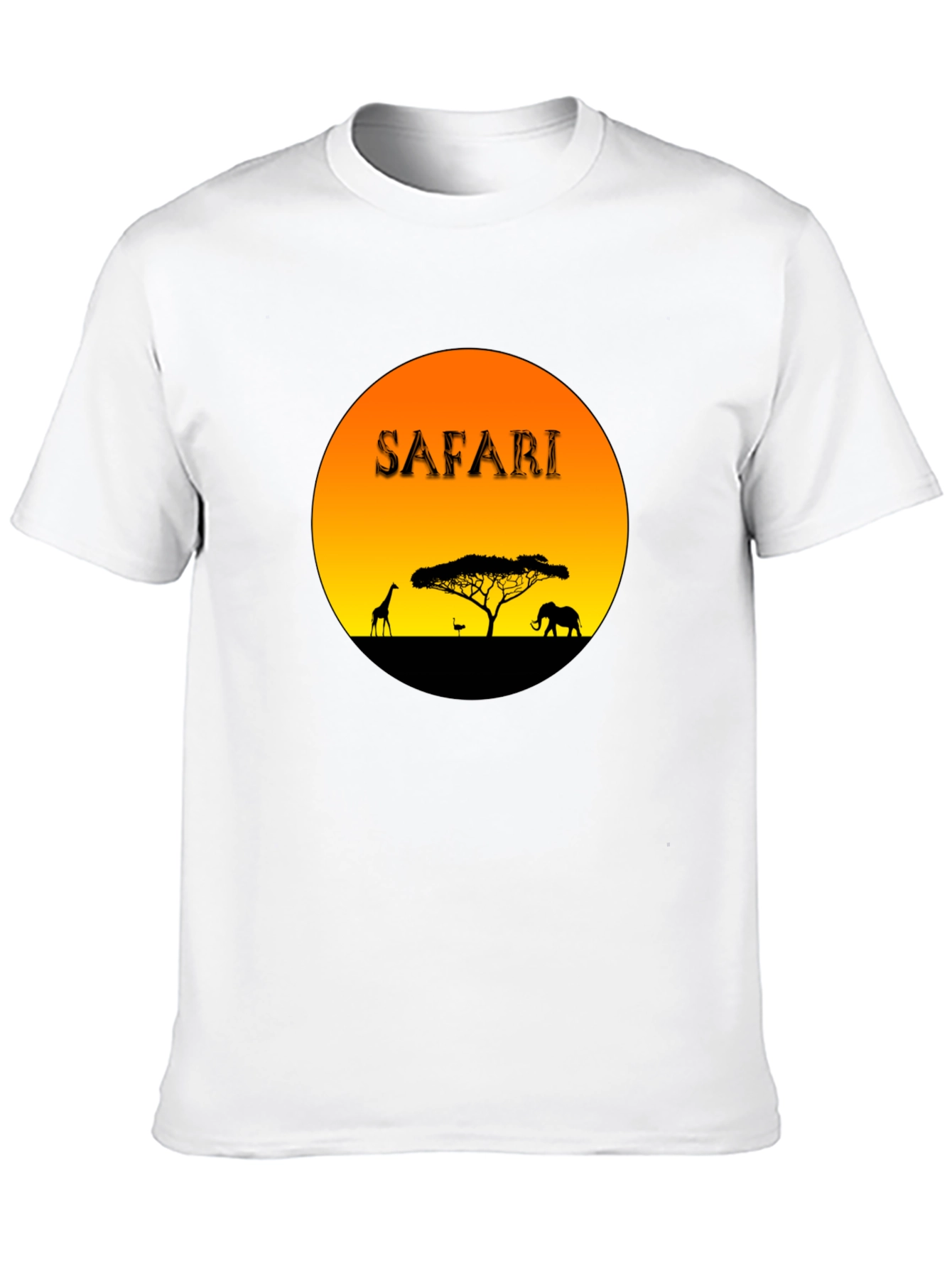 Safari Sunset Graphic T-Shirt