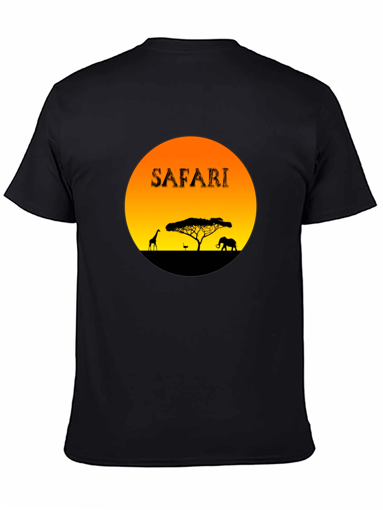 Safari Sunset Graphic T-Shirt