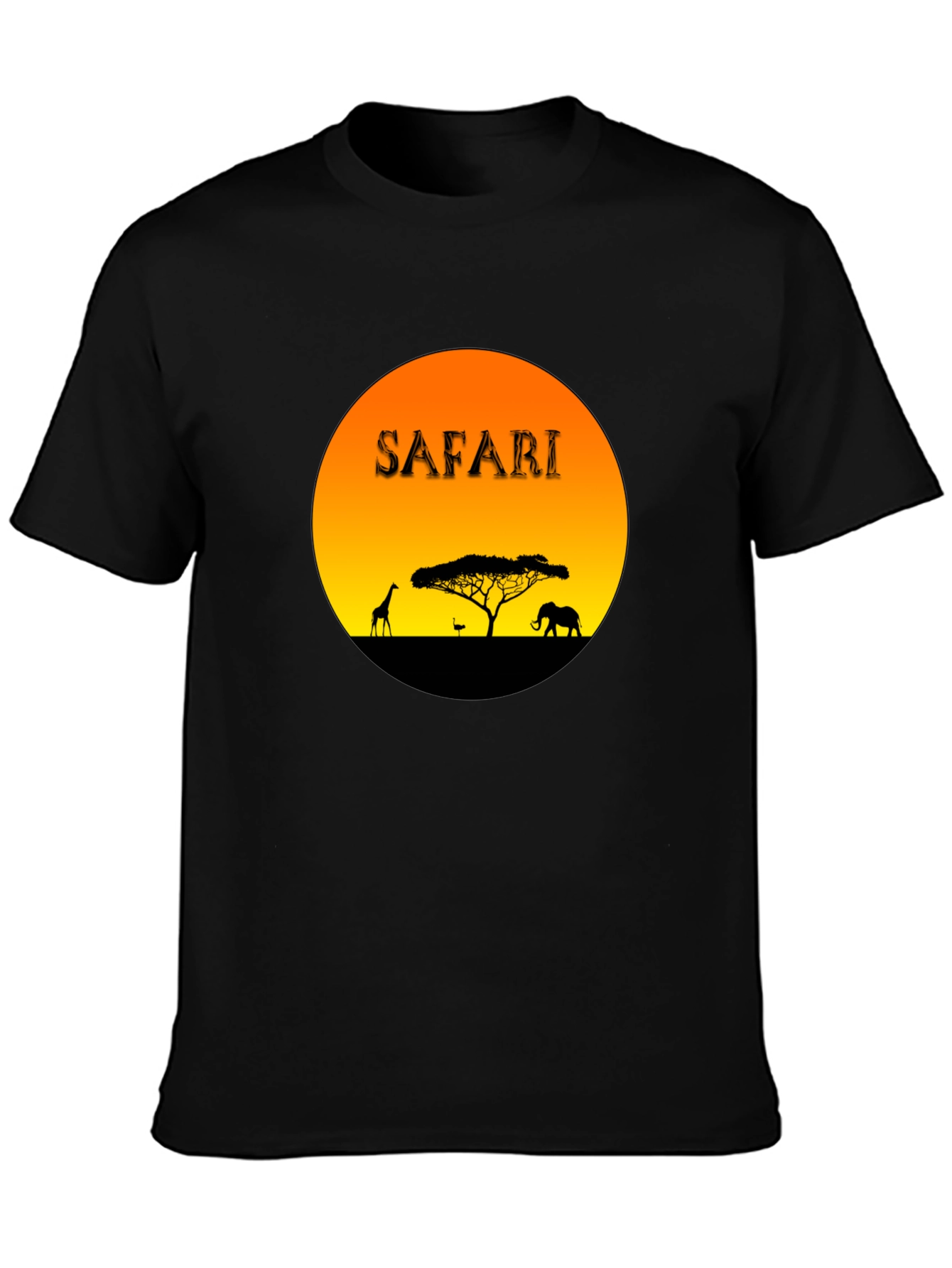 Safari Sunset Graphic T-Shirt