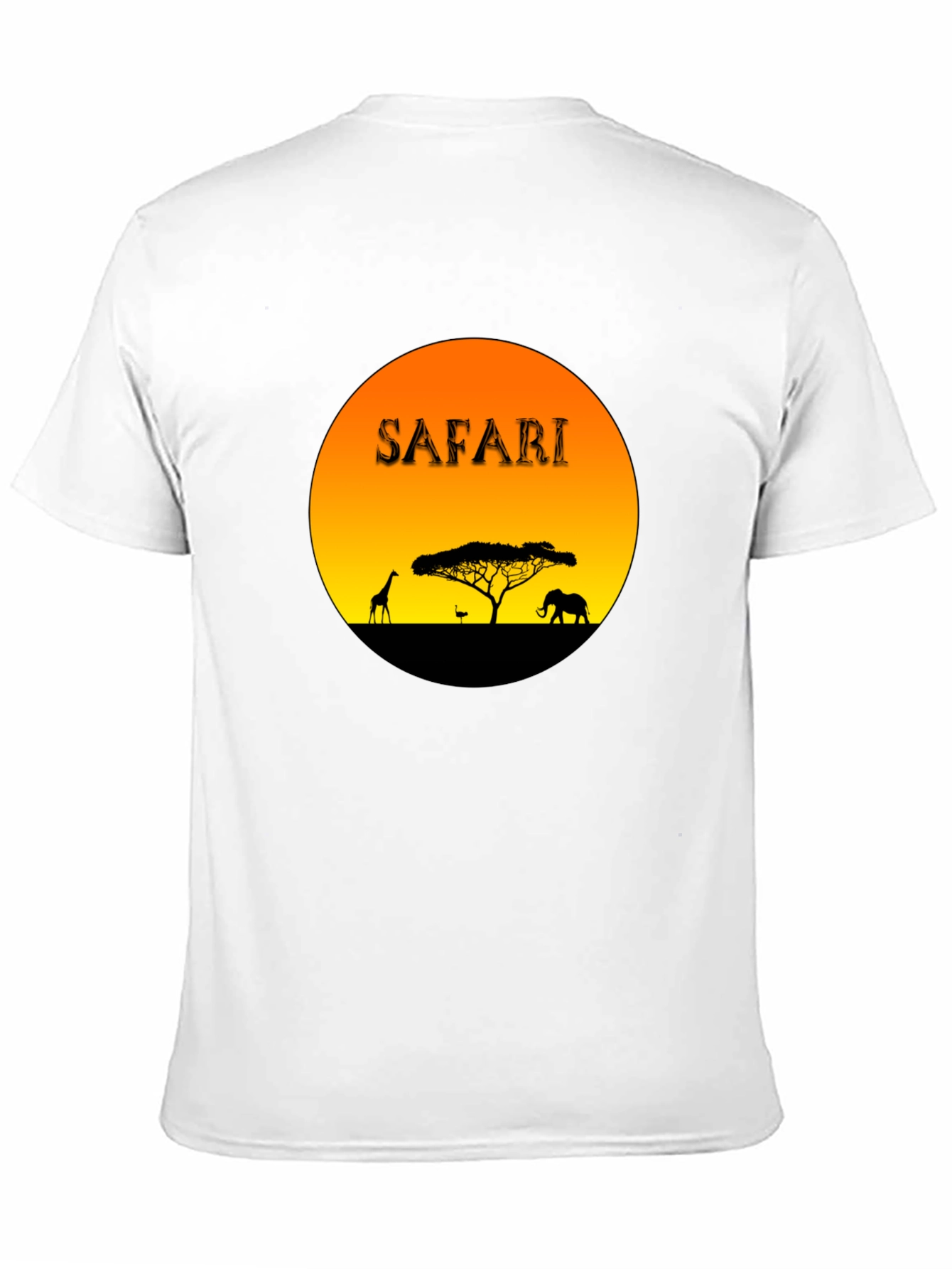 Safari Sunset Graphic T-Shirt