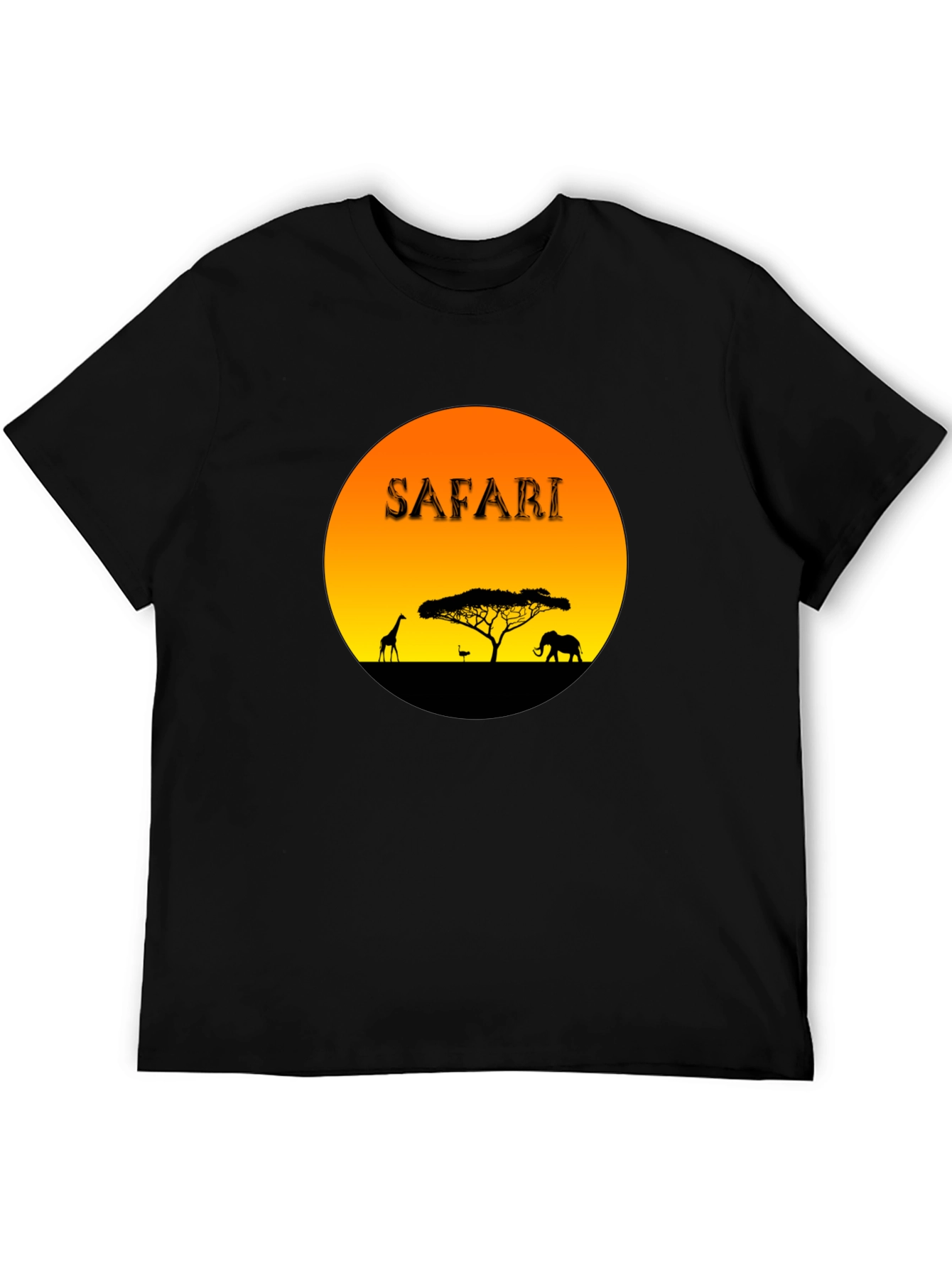 Safari Sunset Graphic T-Shirt