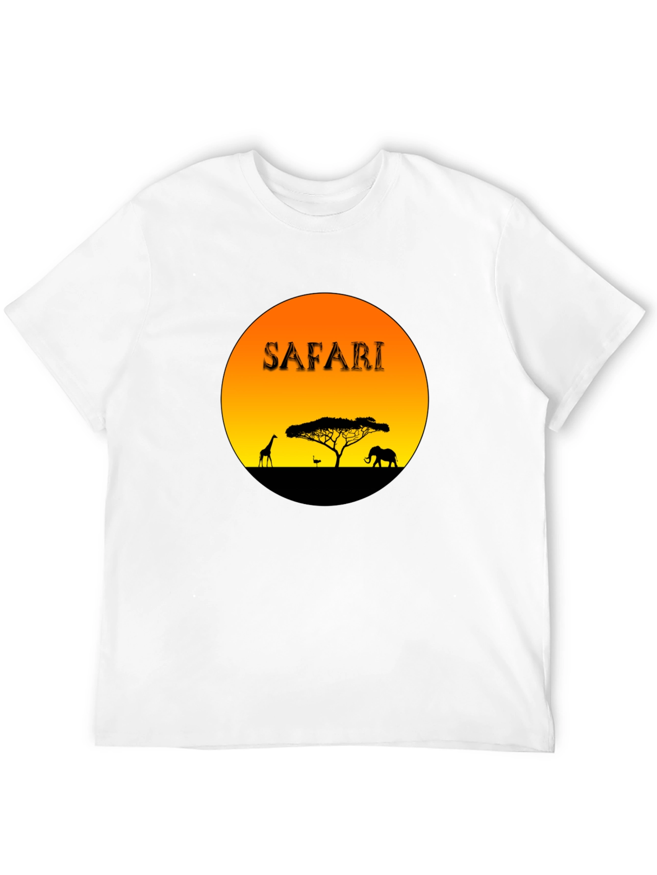 Safari Sunset Graphic T-Shirt