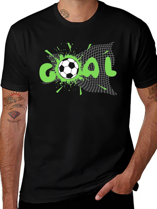 Goal! Soccer Graphic Tee - Black