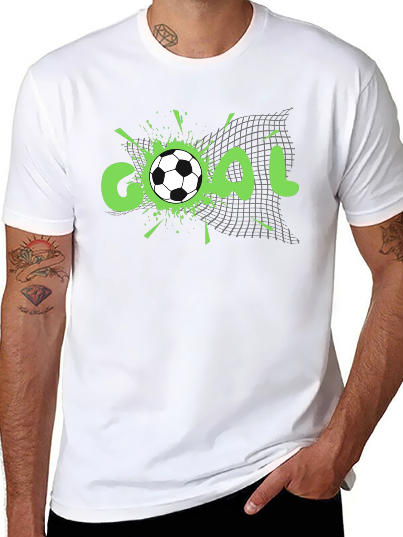 Goal! Soccer Graphic Tee - Black