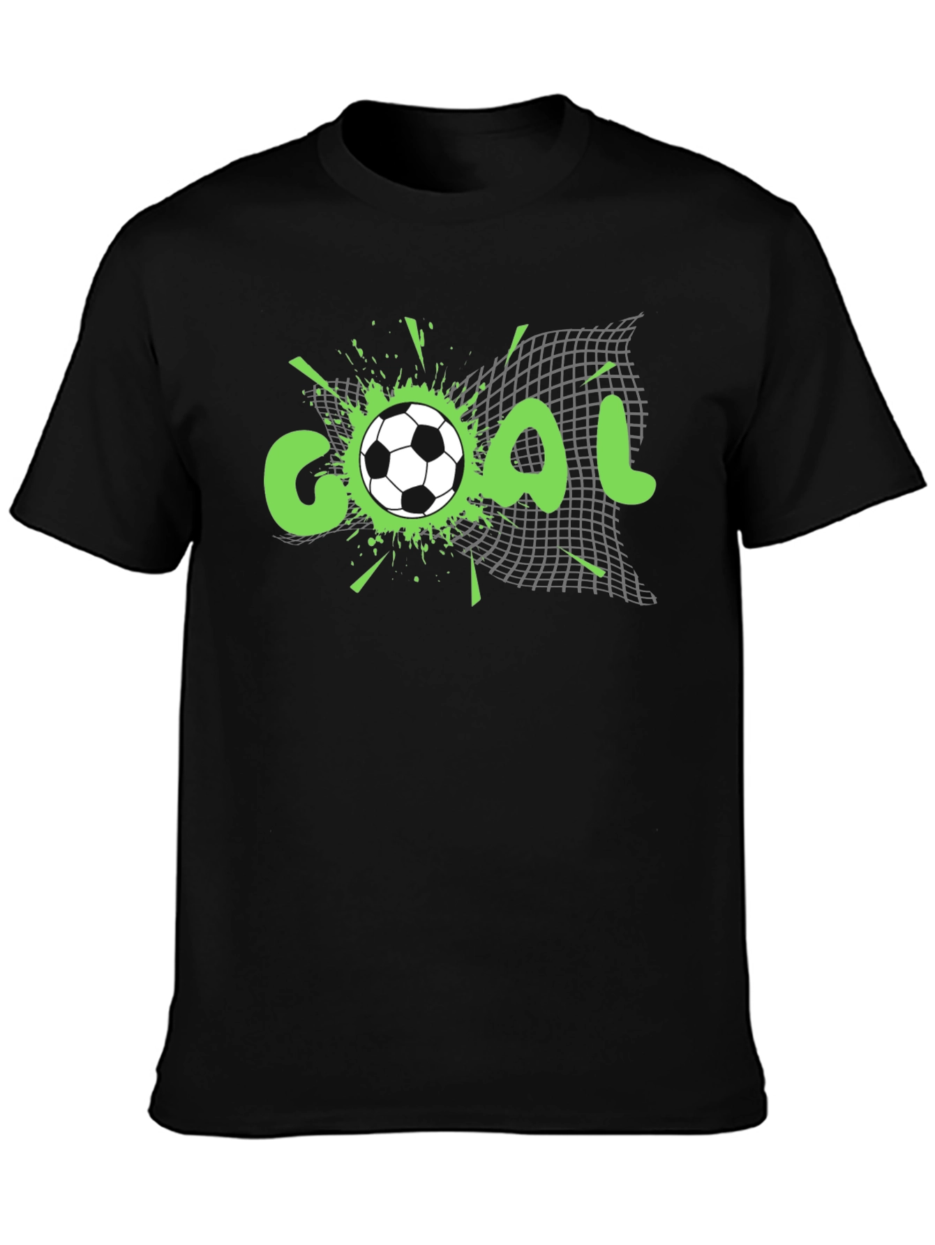 Goal! Soccer Graphic Tee - Black