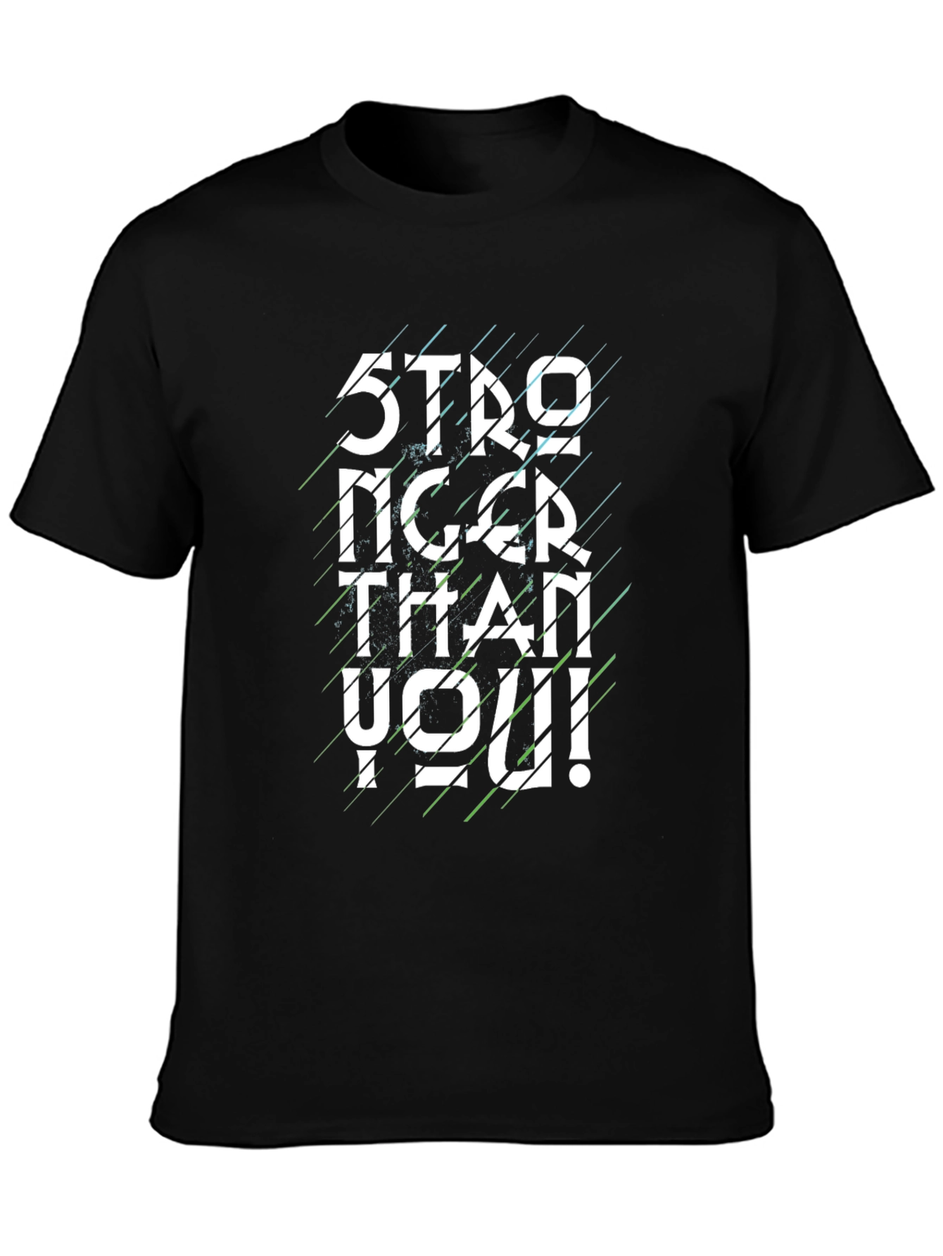 Stronger Than You Graphic Tee - Black