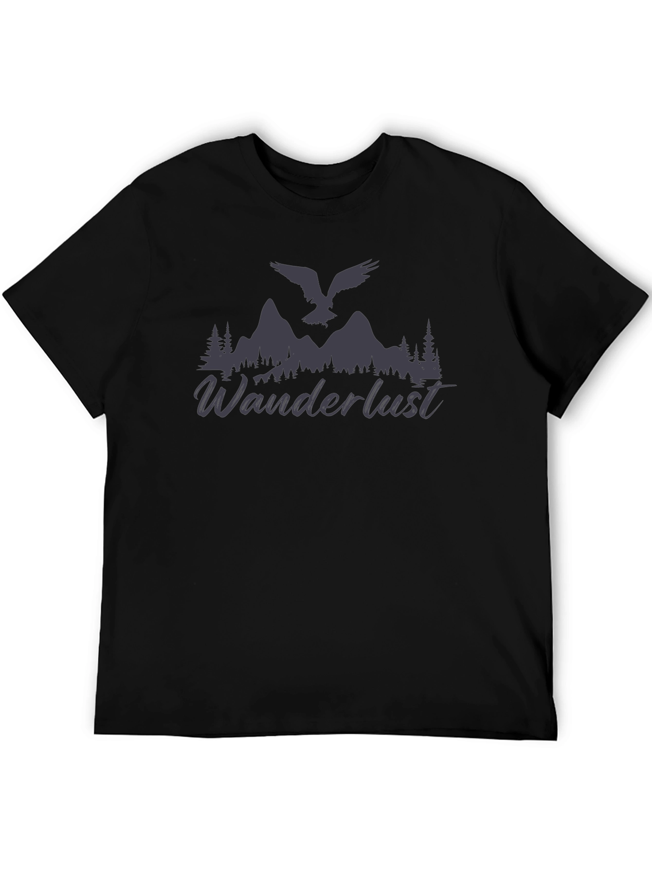 Wanderlust Graphic T-Shirt - Mens Black Tee