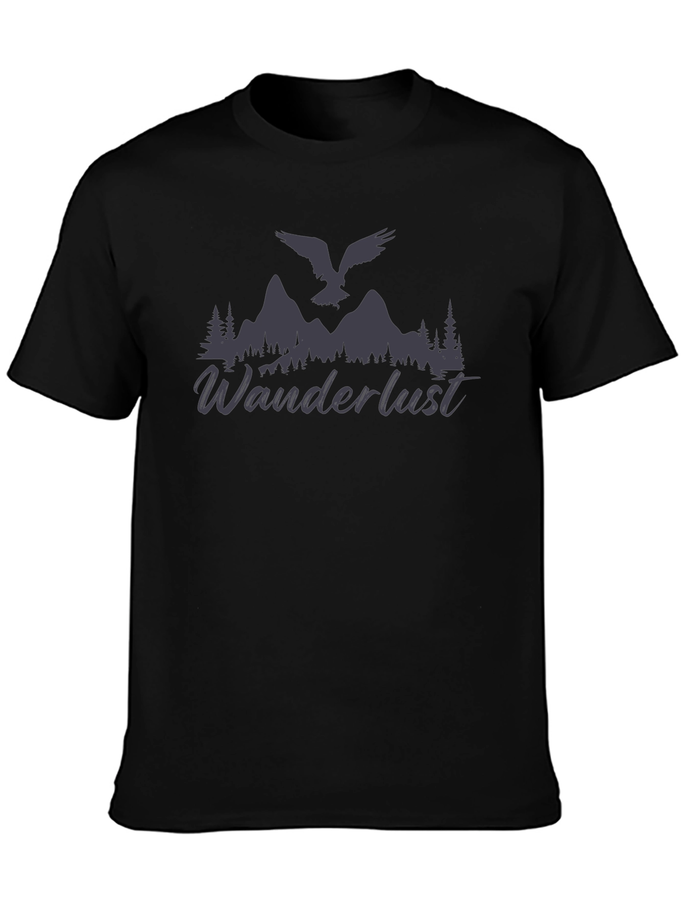 Wanderlust Graphic T-Shirt - Mens Black Tee