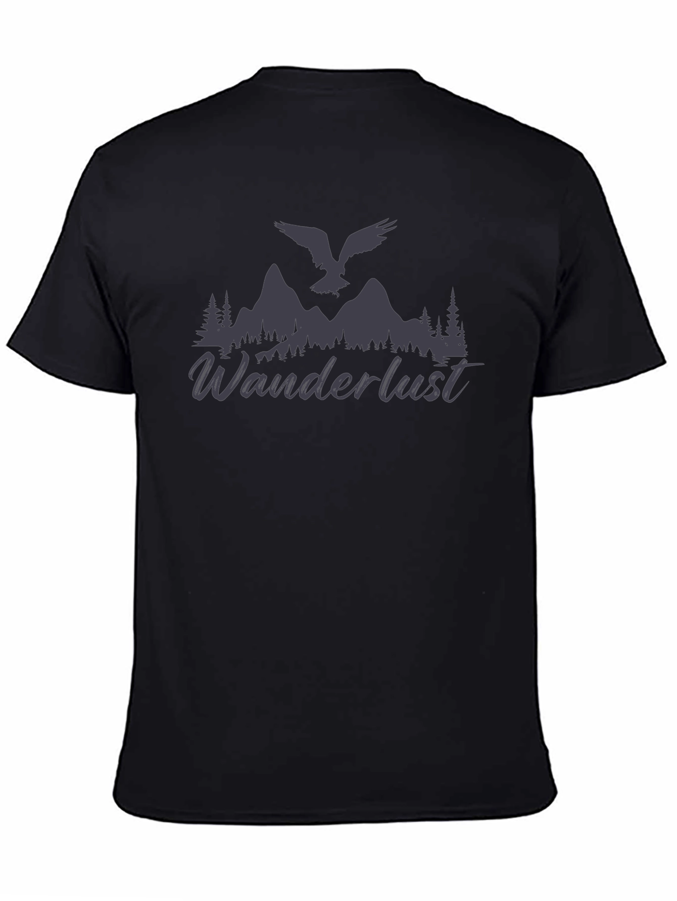 Wanderlust Graphic T-Shirt - Mens Black Tee