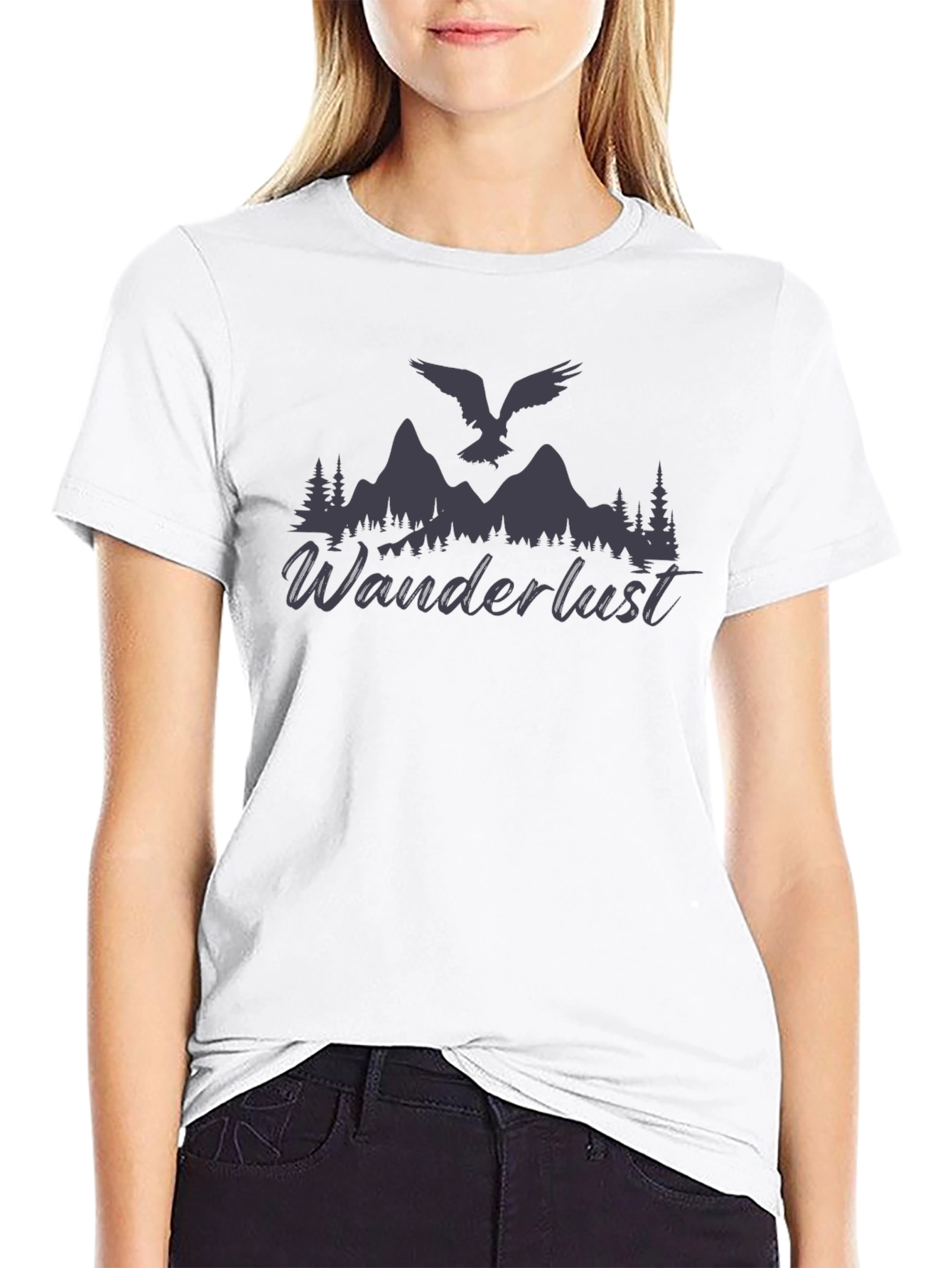 Wanderlust Graphic T-Shirt - Mens Black Tee