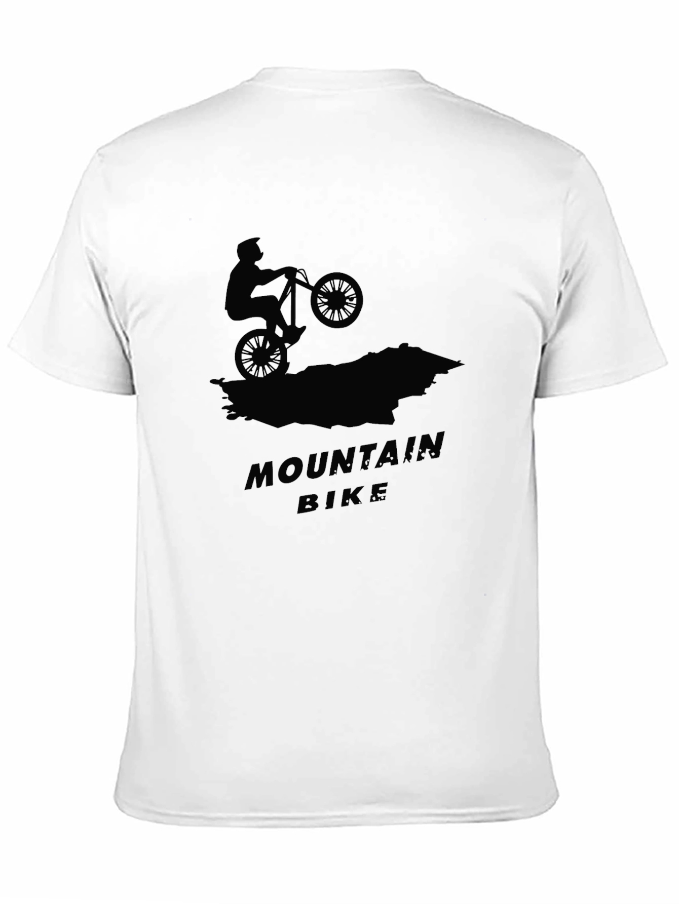 Mountain Bike Graphic Tee - Black Cotton