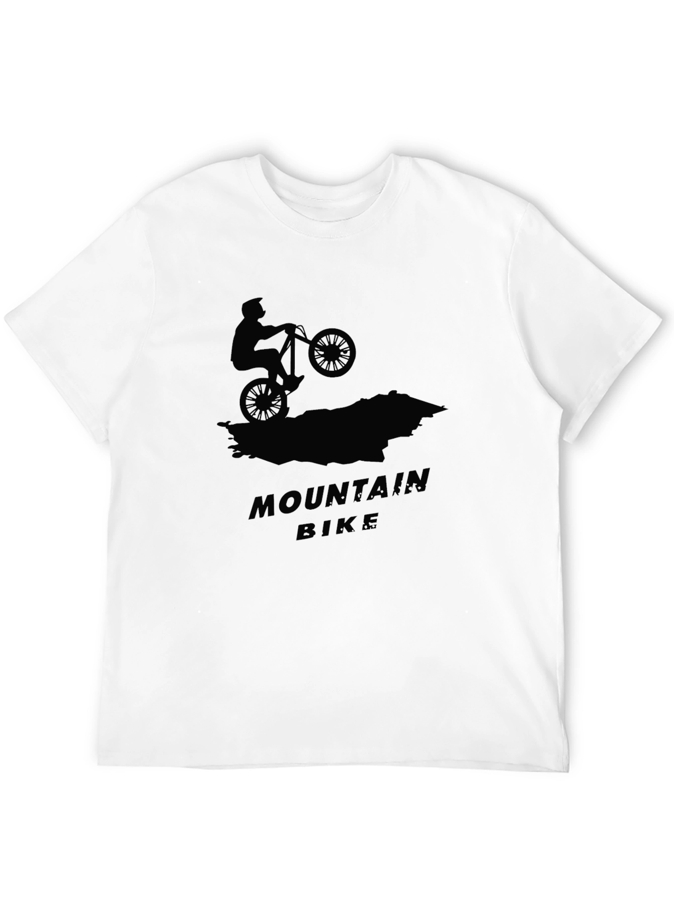 Mountain Bike Graphic Tee - Black Cotton