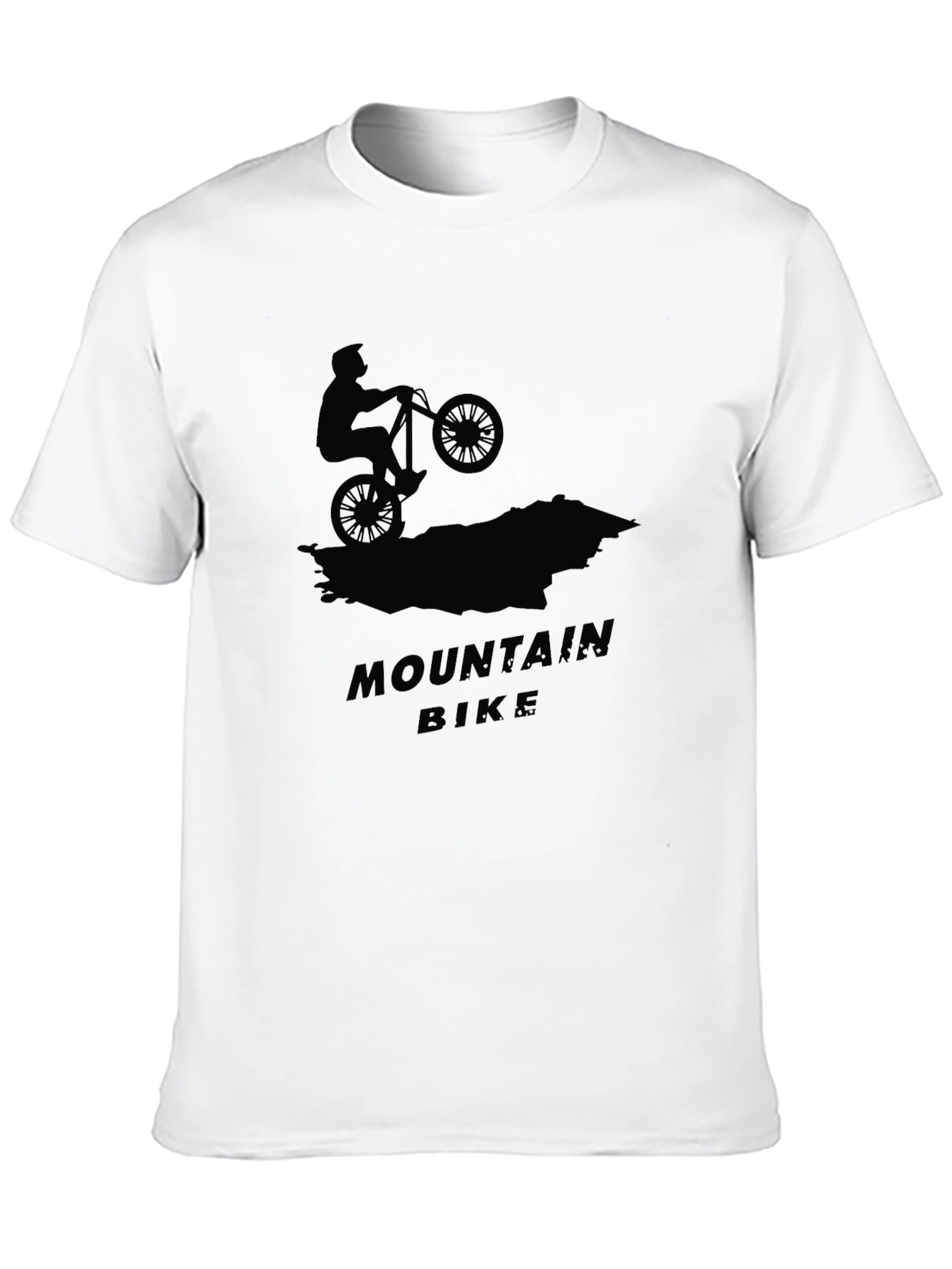 Mountain Bike Graphic Tee - Black Cotton