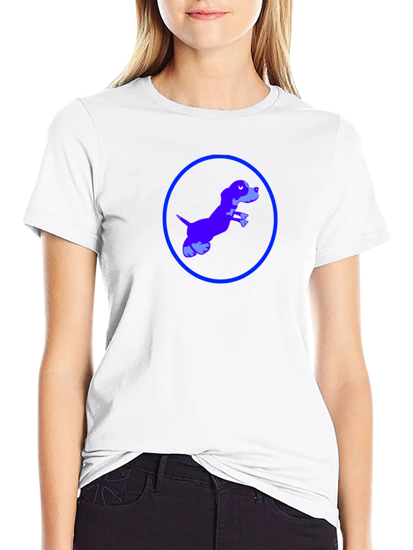 Dog in Circle Graphic Tee