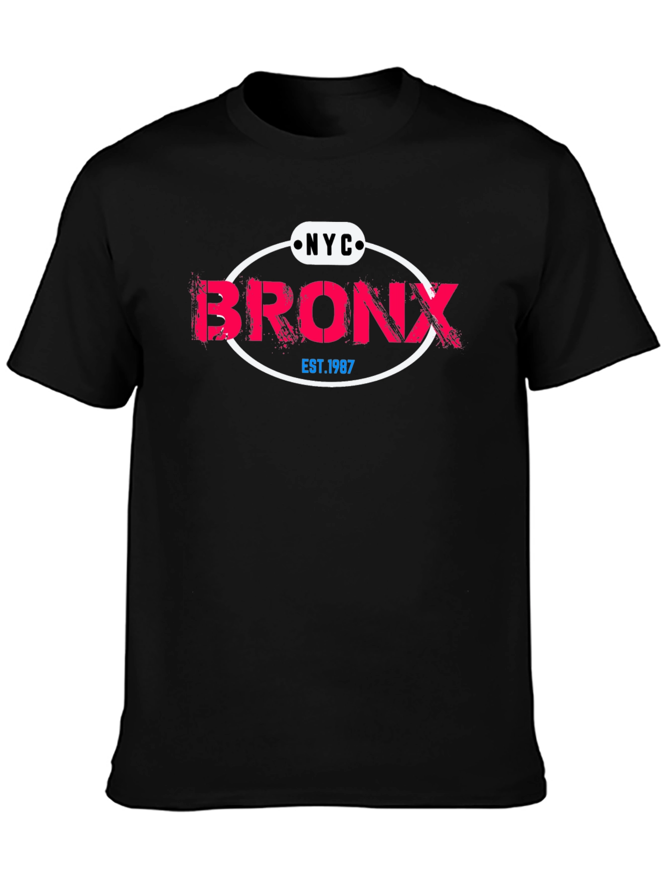 NYC Bronx Est. 1987 Black Graphic Tee
