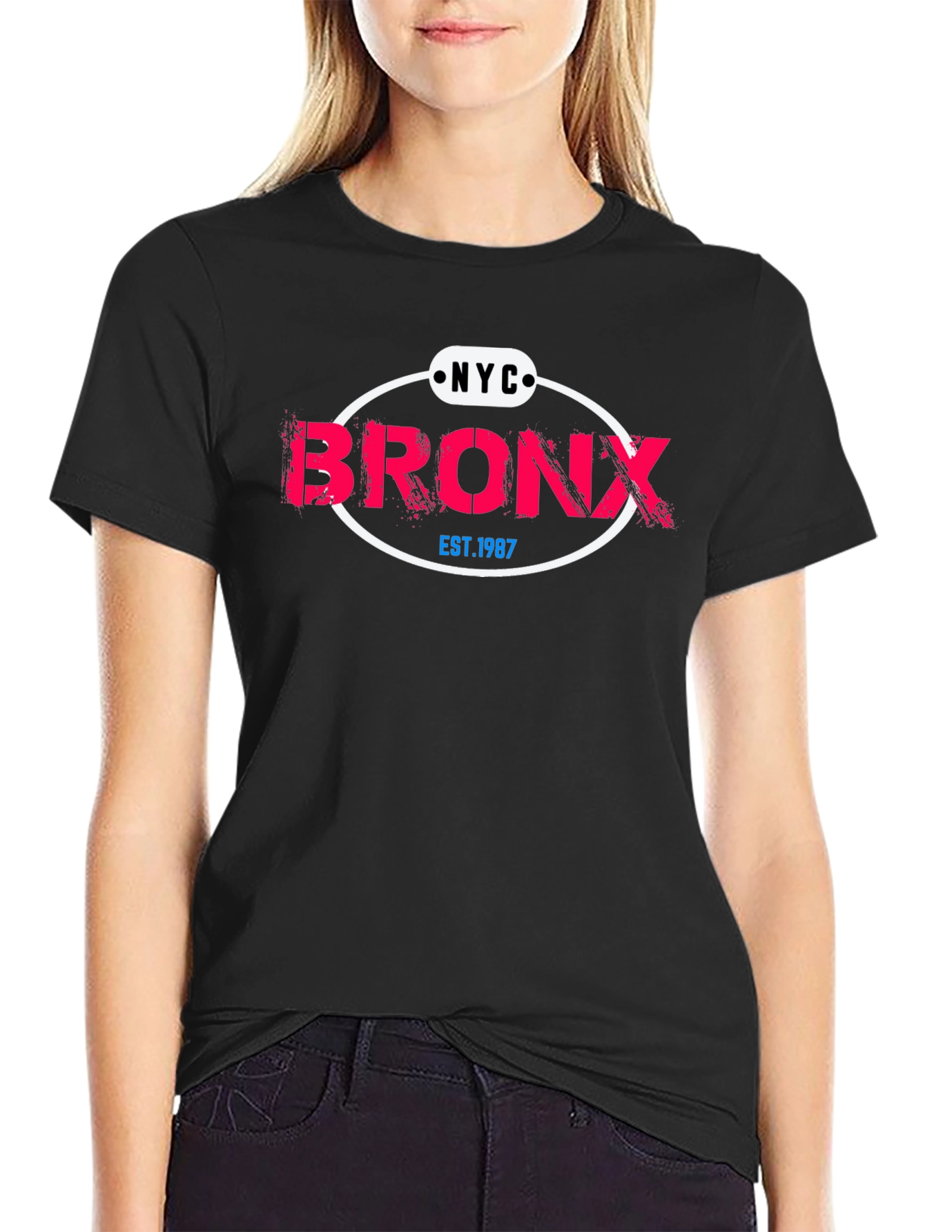 NYC Bronx Est. 1987 Black Graphic Tee
