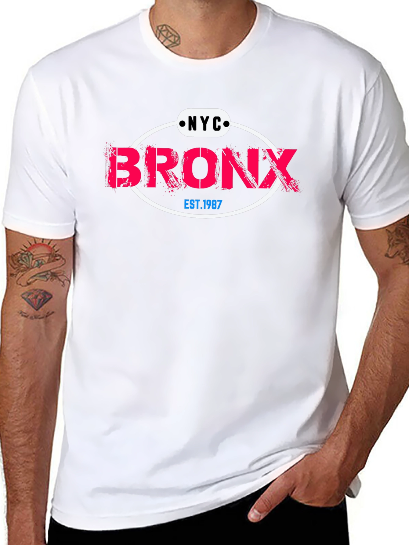 NYC Bronx Est. 1987 Black Graphic Tee