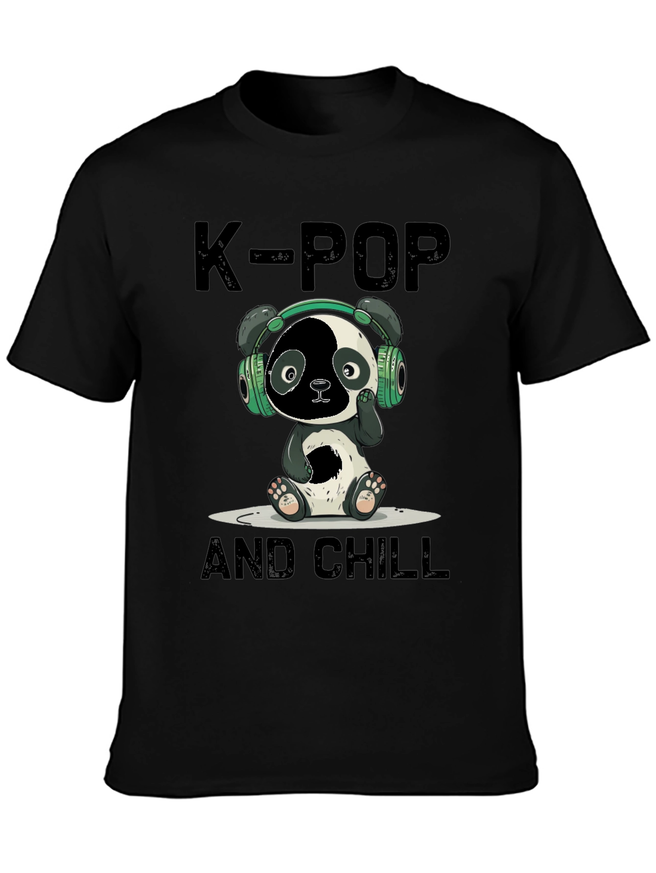 K-Pop Panda Chill Graphic Tee