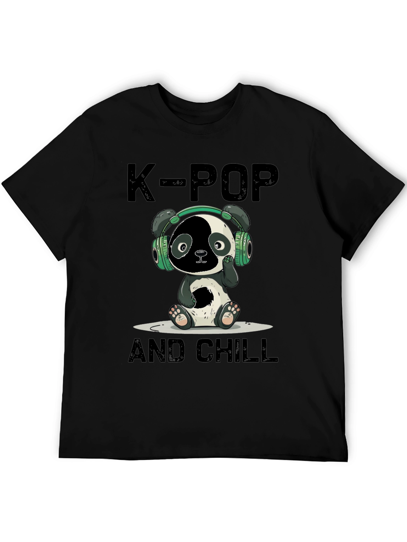 K-Pop Panda Chill Graphic Tee