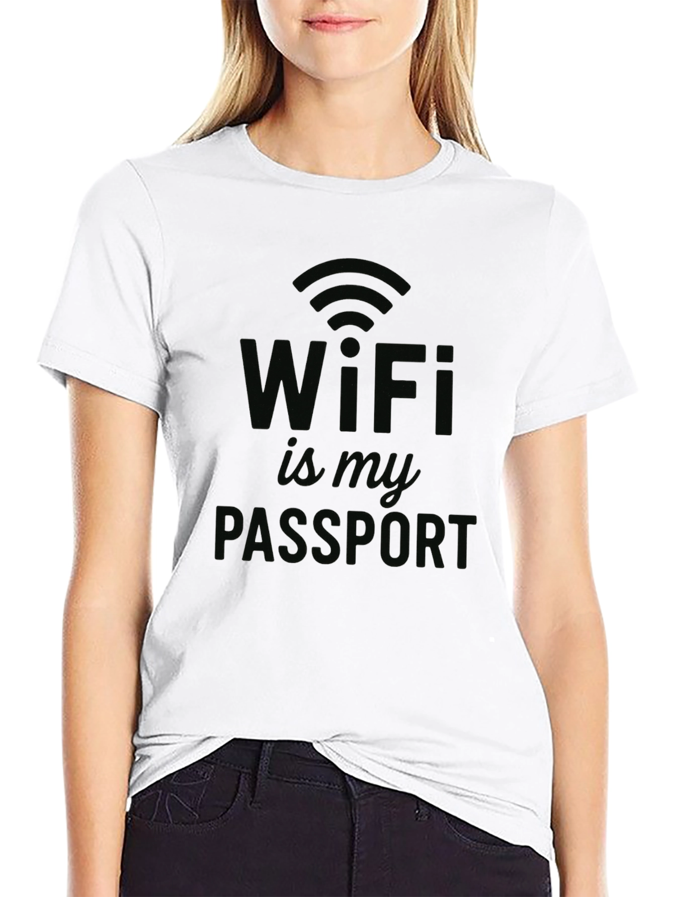 WiFi is My Passport T-Shirt - Novelty Design