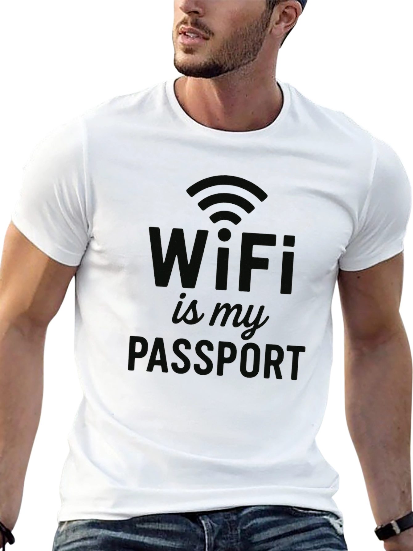 WiFi is My Passport T-Shirt - Novelty Design