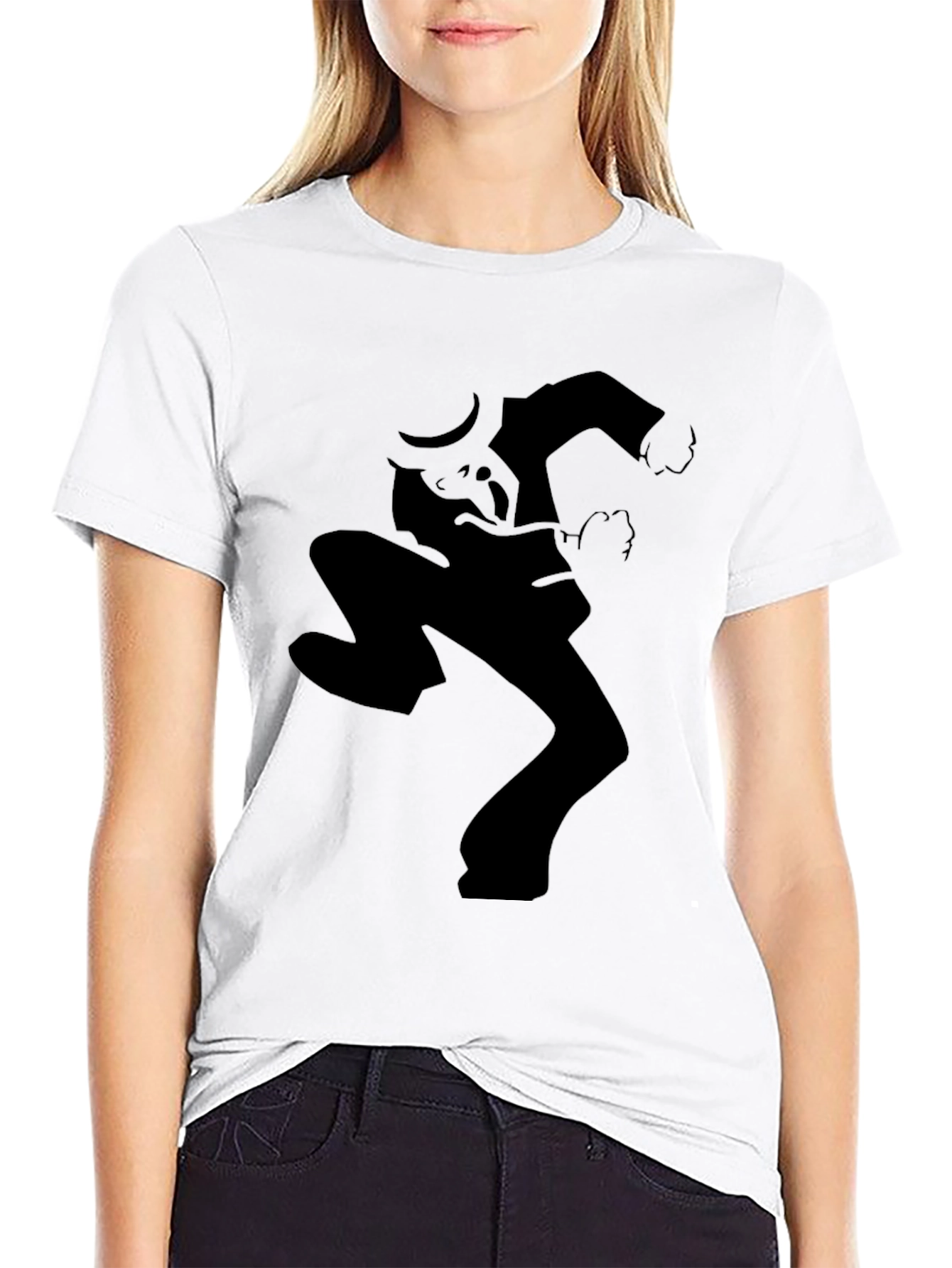 Silhouette Mans Black Graphic Tee