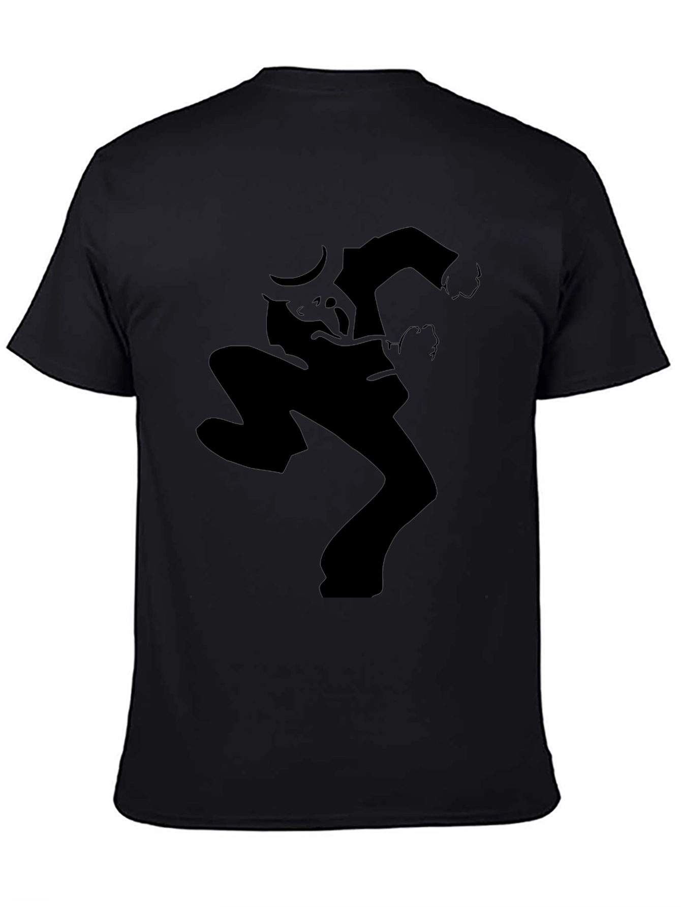 Silhouette Mans Black Graphic Tee