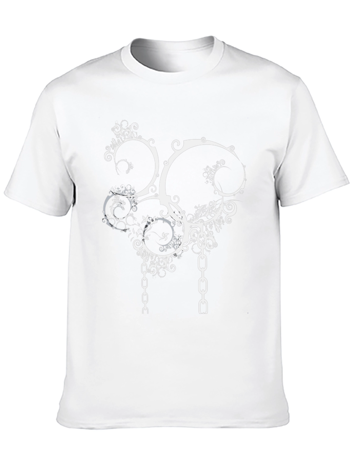 Abstract Chain Graphic Tee - Black