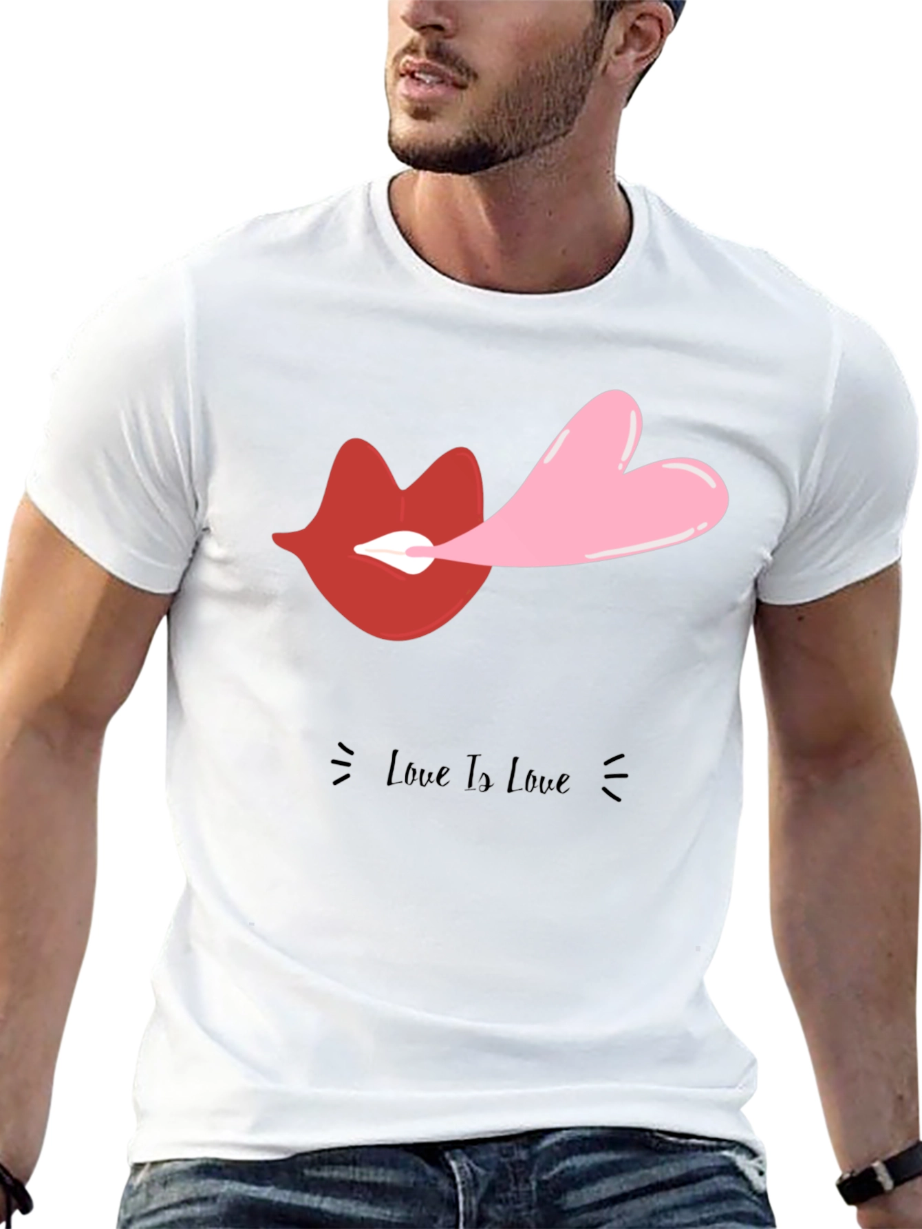Love Is Love Graphic Tee - Black