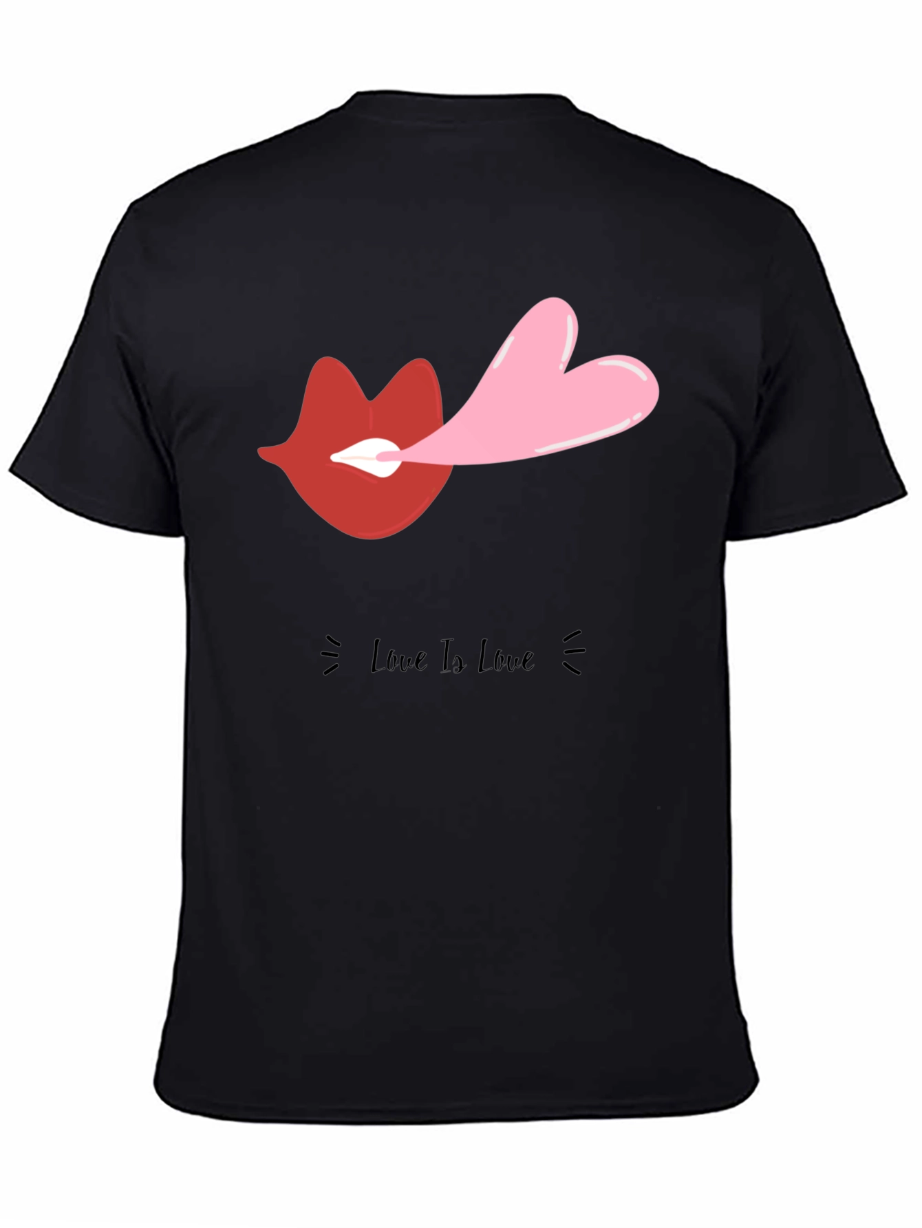 Love Is Love Graphic Tee - Black