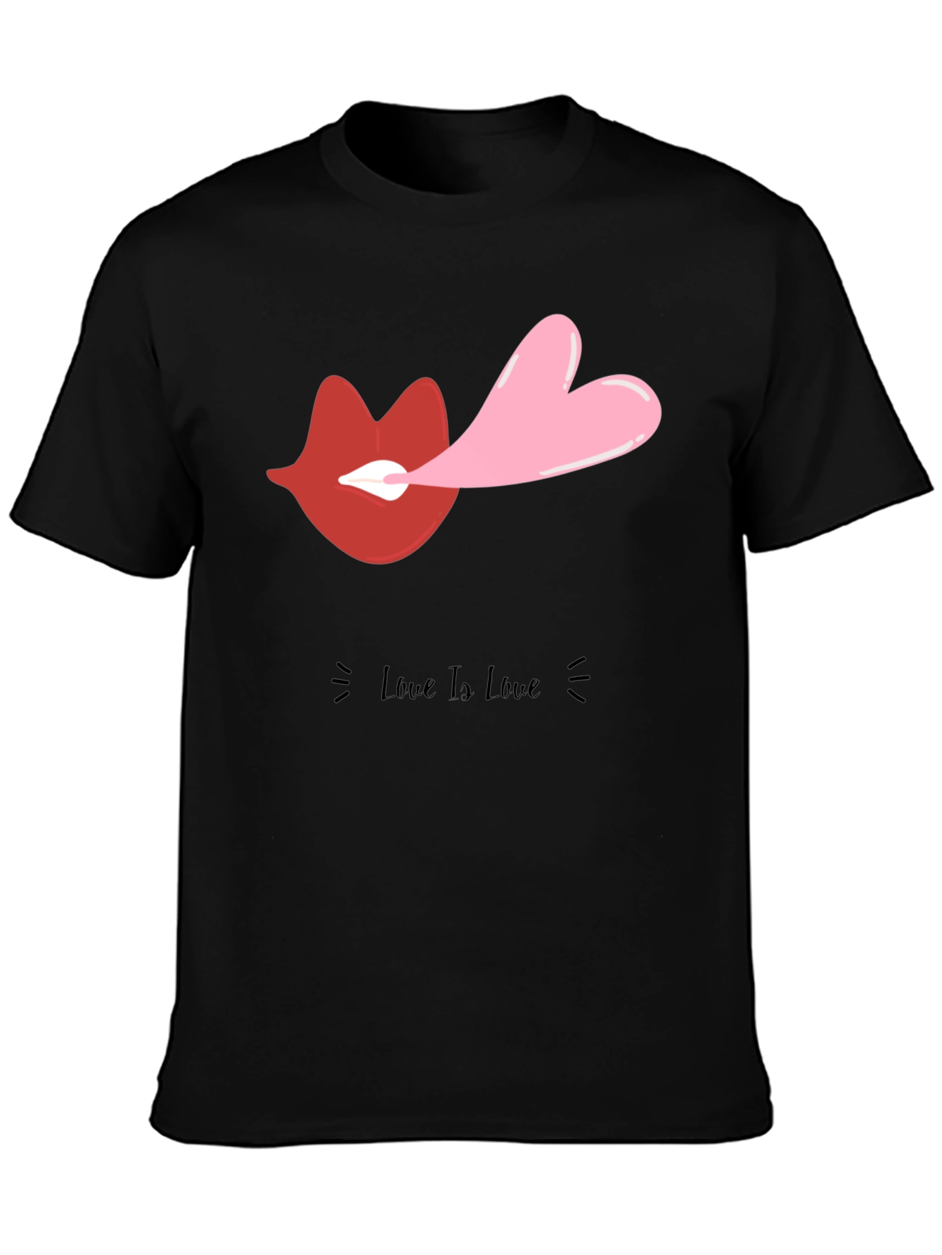 Love Is Love Graphic Tee - Black