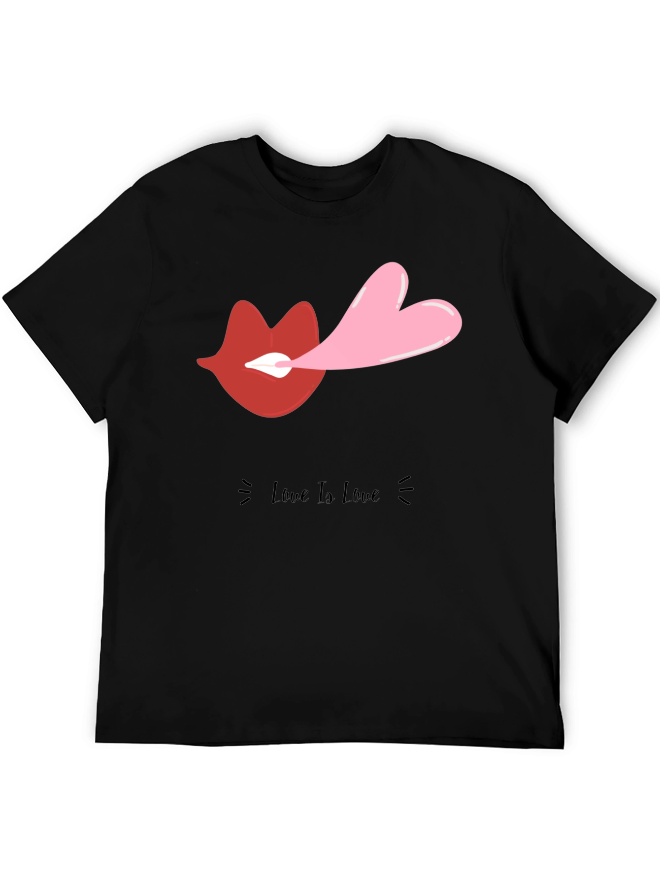 Love Is Love Graphic Tee - Black
