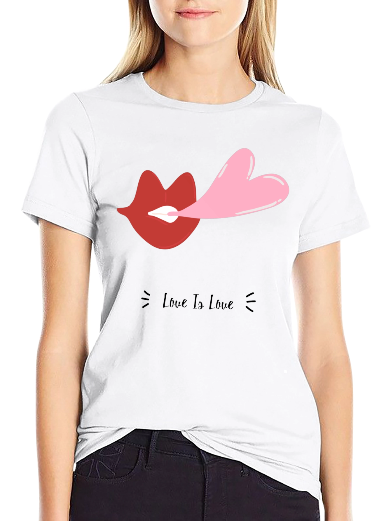Love Is Love Graphic Tee - Black