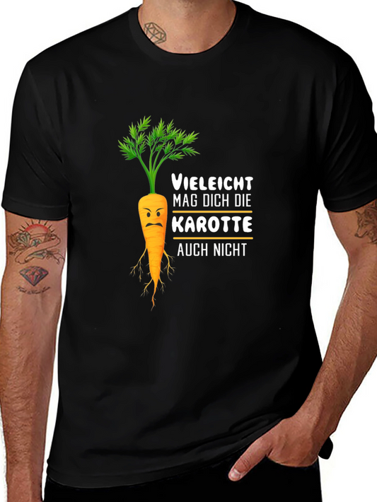 Funny Carrot Graphic Tee - Vielleicht Mag Dich Die Karotte