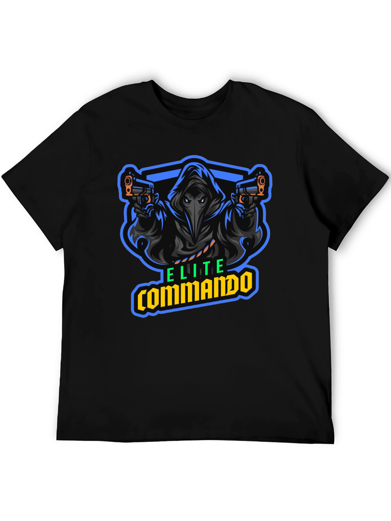 Elite Commando Graphic T-Shirt - Black