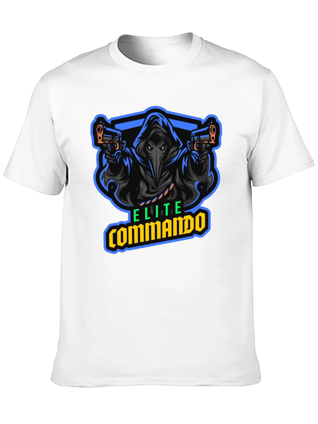 Elite Commando Graphic T-Shirt - Black