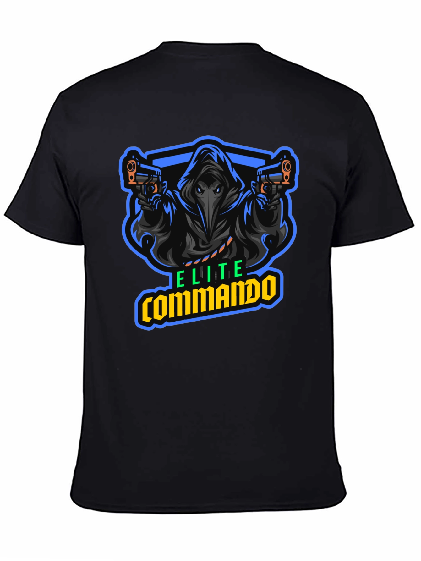 Elite Commando Graphic T-Shirt - Black