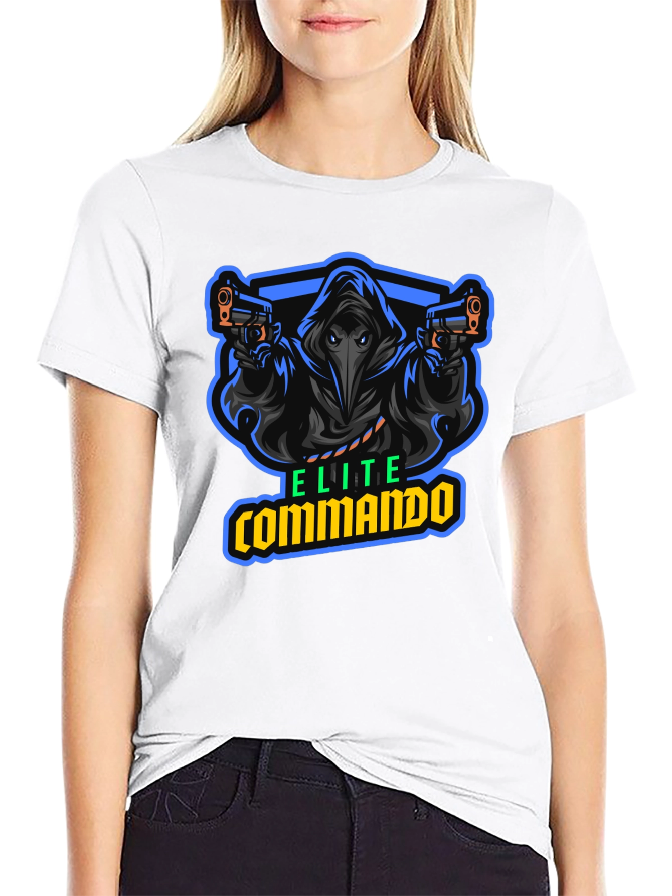 Elite Commando Graphic T-Shirt - Black