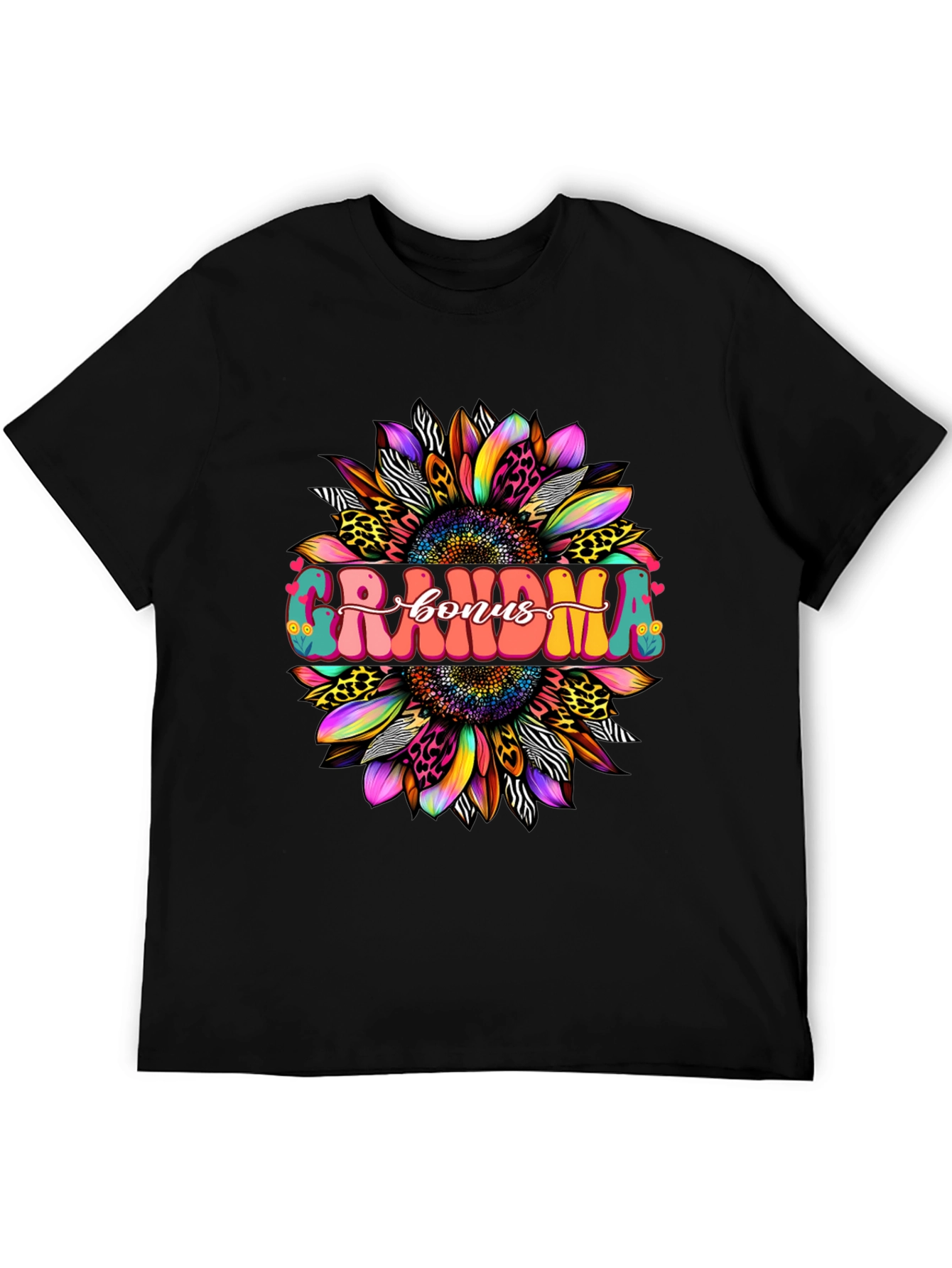 Grandma Bonus Graphic Tee - Sunflower Design