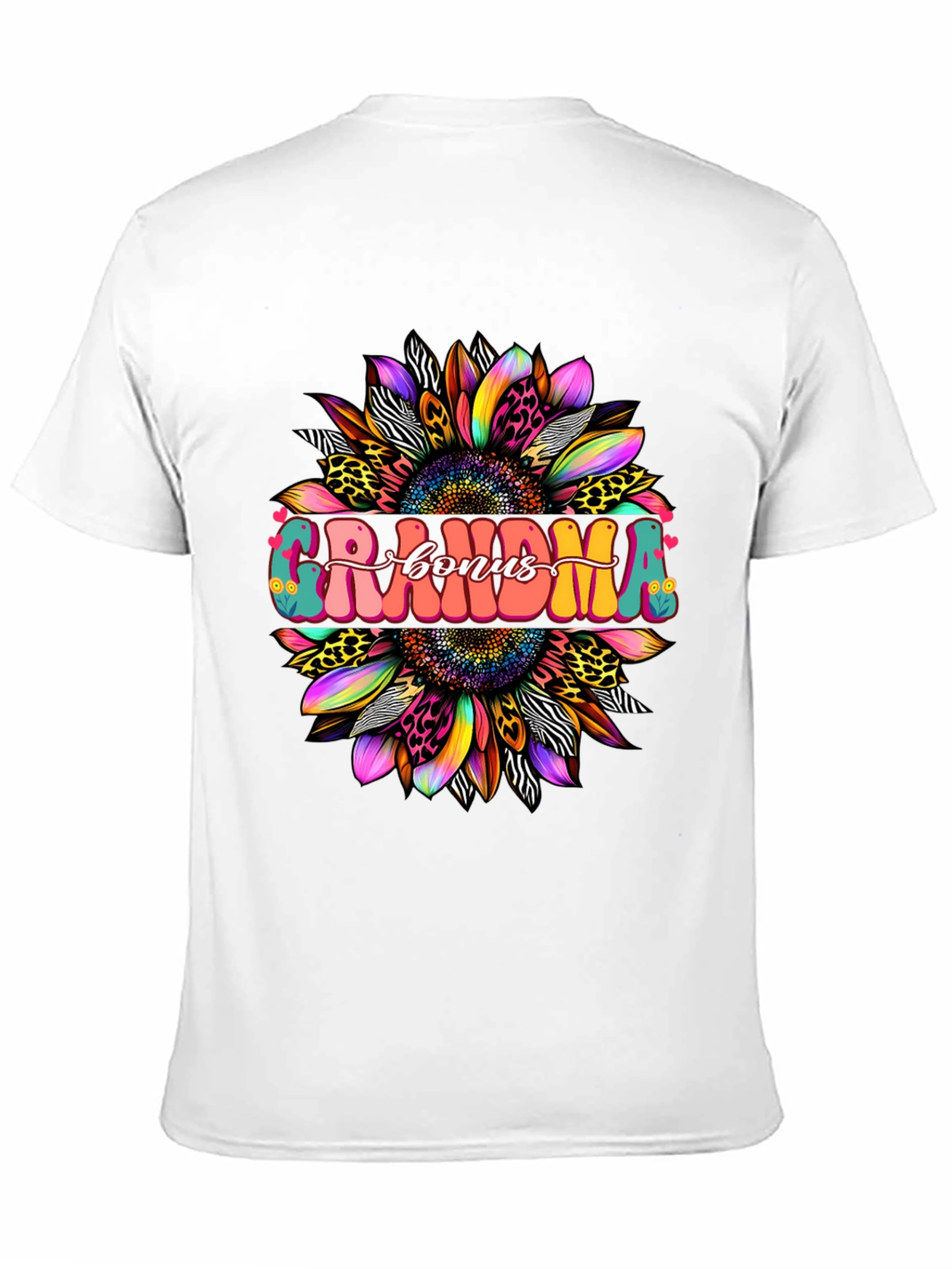 Grandma Bonus Graphic Tee - Sunflower Design