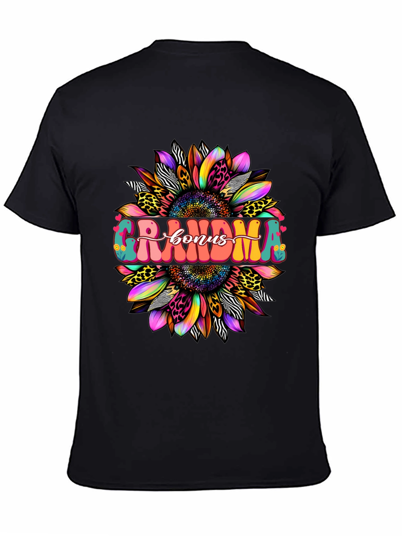 Grandma Bonus Graphic Tee - Sunflower Design