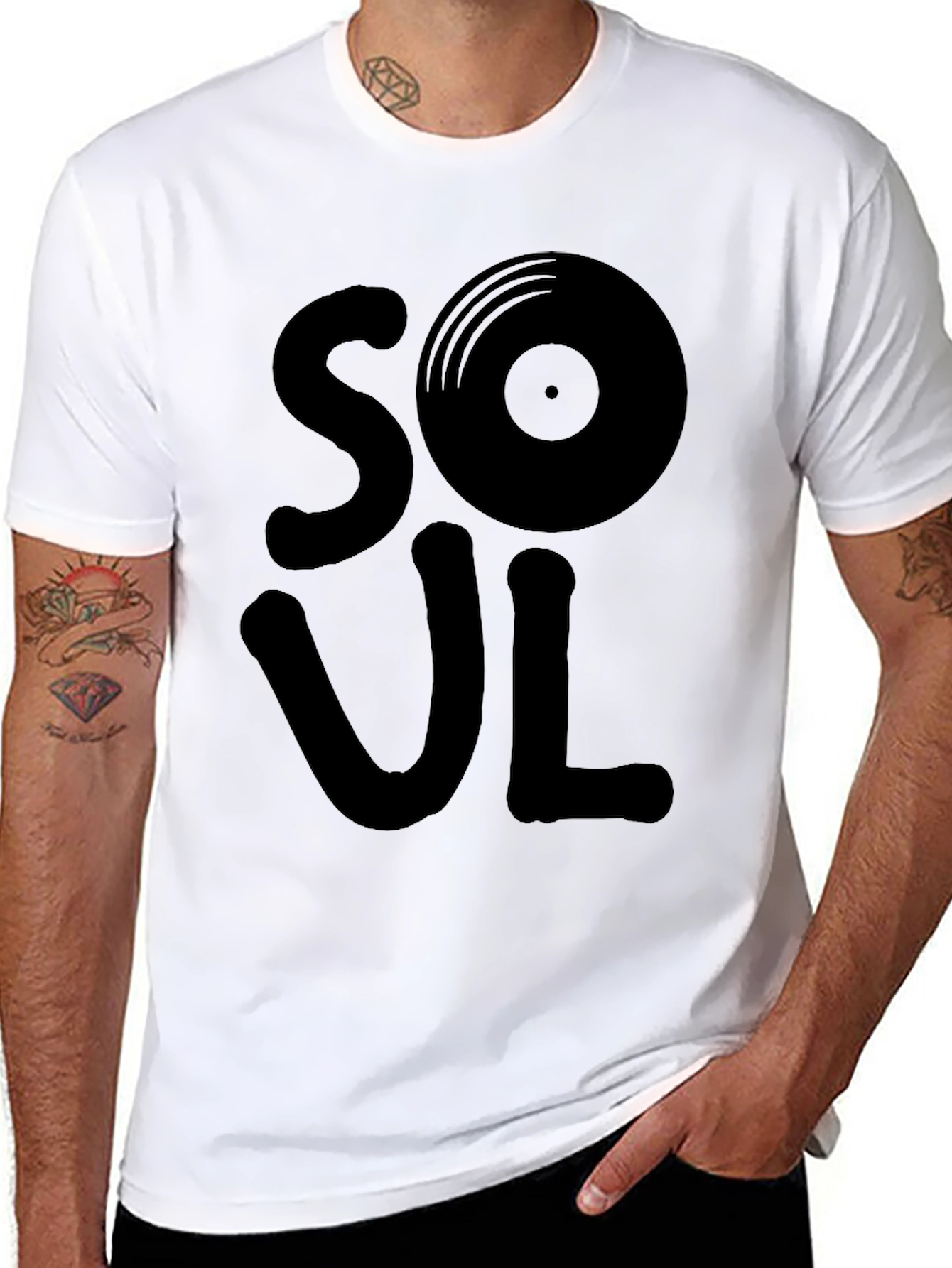 Soul Music Graphic Black T-Shirt