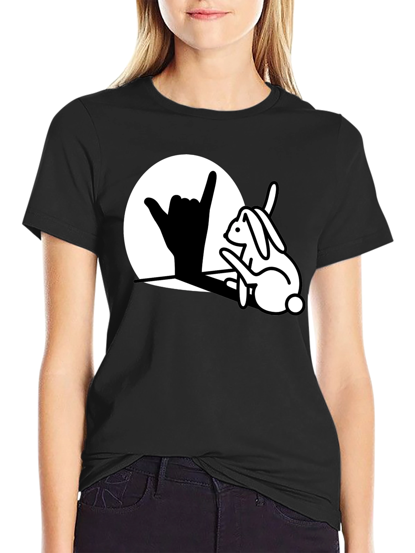 Cool Rabbit Shaka T-Shirt - Hang Loose Bunny Tee