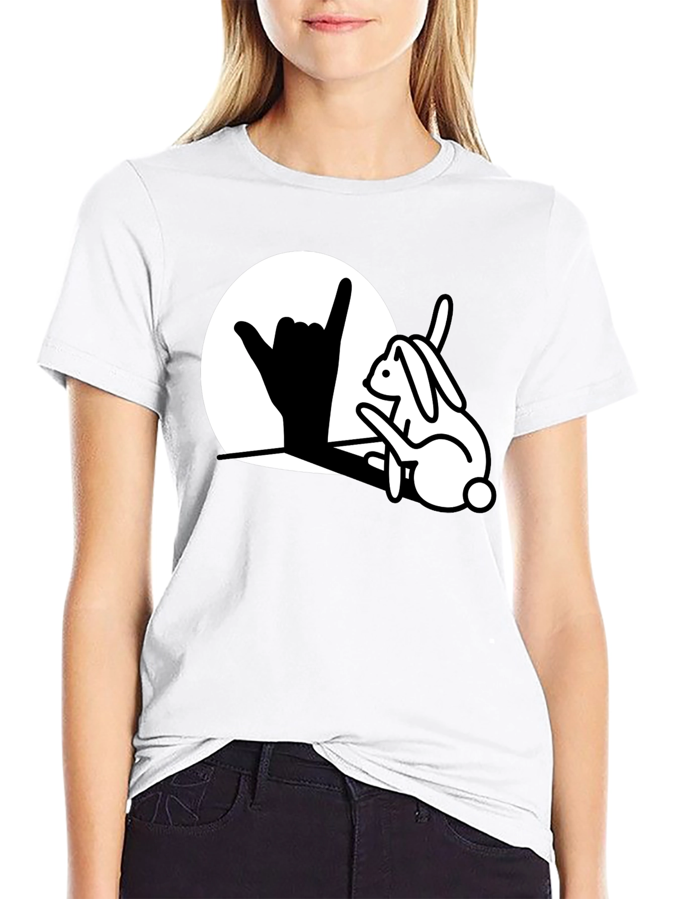 Cool Rabbit Shaka T-Shirt - Hang Loose Bunny Tee